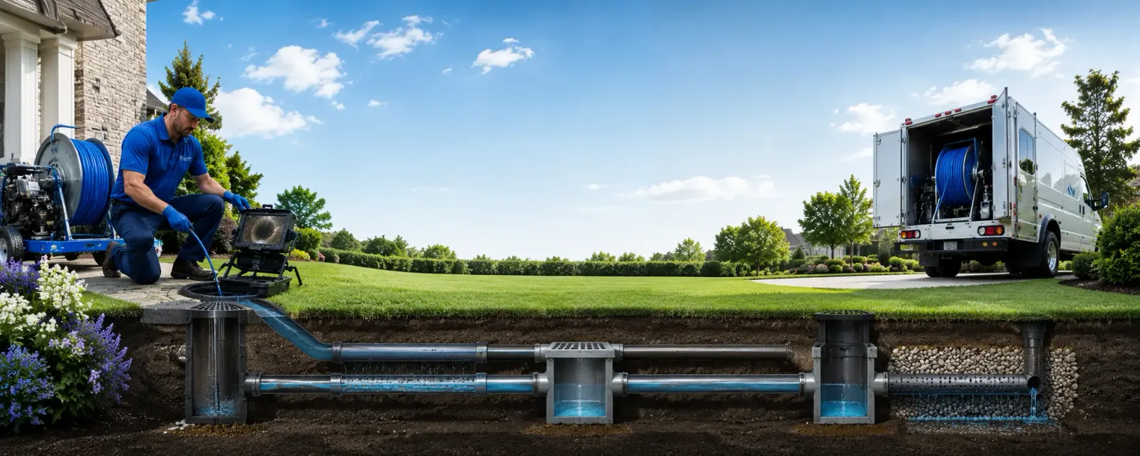 Outdoor drain cleaning information for Eure, NC